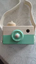 Lets make-Cámara de juguete de madera para bebé, colgante de moda, decoración nórdica, juguete de cámara de madera, 1 ud.