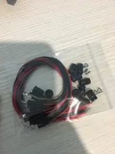 Plastic-Holder Round Water Pre-Wired 10-100pcs DC 12V with Clear LED Blue/rgb 3mm/5mm