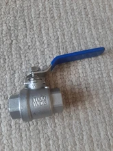 Stainless-Steel Ball-Valve Vinyl-Handle Female SS304 BSPT with 1-1/2-2P Full-Port 3/8-