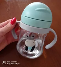 Taza De alimentación De bebé De 350ml con pajita para niños, nueva Taza De entrenamiento con pajita para aprender a beber