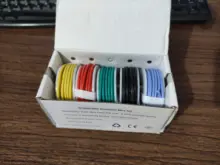 Cable de silicona Flexible, 30/28/26/24/22/20/18awg, 5 colores, caja de mezcla, 1 caja, 2 paquetes, Cable eléctrico, Cable de cobre, bricolaje