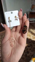 Pendientes de Clip de Cara hueca con estilo abstracto para niñas, sin Piercing, aretes con abalorio llamativo, novedad de 2019