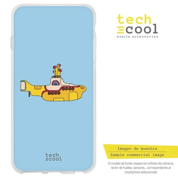 

FunnyTech®Stand case for ZTE Blade Silicone V8 Lite The Beatles Yellow Submarine fund Blue Sky