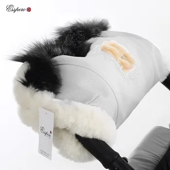 

Coupling for hands on stroller Esspero Amato stroller accessories warm winter hand gloves waterproof for all types of strollers mittens
