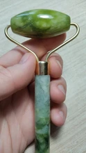 Rodillo de piedra de Jade Natural para masaje Facial, masajeador de gua sha, rascador, herramientas adelgazantes de belleza, relajación de la piel