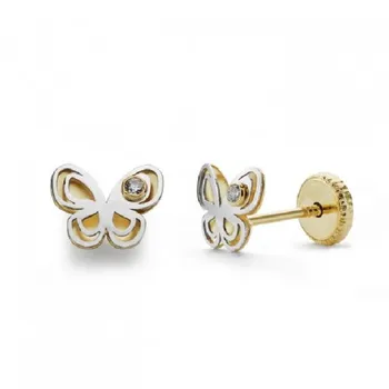 

EARRINGS GOLD BUTTERFLY BIC