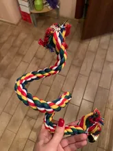 Nueva soga para cotorra colgando trenzado Budgie cuerda pájaro jaula Cockatiel juguete del animal doméstico soporte accesorios Conure Swing suministros