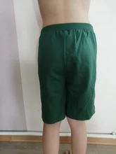 Pantalones cortos de algodón para niños y niñas, pantalones cortos lisos con cintura elástica, deportivos, a la moda, ropa de playa