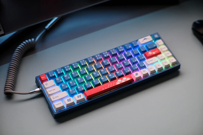 perfil pbt 5-sided tintura sublimação teclado mecânico