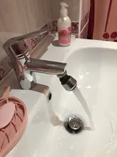 ZhangJi-grifo aireador de cocina de 360 grados, 2 modos, filtro de agua ajustable, difusor, ahorro de agua, boquilla para grifo, Conector de Ducha