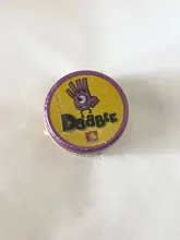 Spot it and dobble-Juego de mesa para niños, tarjetas de punto para acampar, caja de lata de Metal, Juguetes