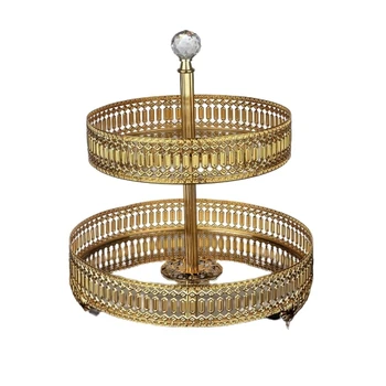 

Party Tray 2 Tier The Decorative Appetizer Trays Cake Cupcake Dessert Display Stand Perfect for Entertaining Elegant Serving