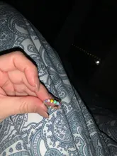 Anillos de dedo de corazón y arco iris para mujer, de bambú, plata de ley 925 auténtica, sortija de compromiso de boda, joyería