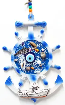 

Nazar Bead Sailboat Rudder Wall Ornament