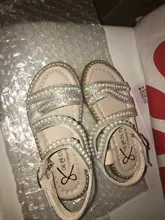 Sandalias de princesa con diamantes de imitación para niñas pequeñas, zapatos de verano, a la moda