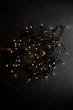 

Garland strand outdoor holiday decoration, 10 m, ac220v, cord black 100 led Bel. теп... соединяемая, ip44.