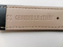 REMZEIM-Correa de reloj de cuero Calfskin, banda de muñeca de Material suave de 18mm, 20mm, 22mm y 24mm con hebilla de acero inoxidable plateada