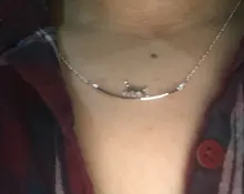 Collares de cadena de clavícula para gato, joyería de plata de ley 925 curvada con personalidad Simple, Animal bonito, para caminar, nueva moda, N090