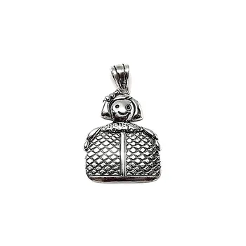 

Pendant 925 sterling silver m rusty 30mm. Menina [AA7676]