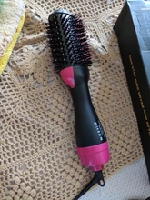 Secador de pelo 2 en 1 de un paso, voluminizador, cepillo de aire caliente, Alisador, rizador, cepillo para usar con secador de cabello
