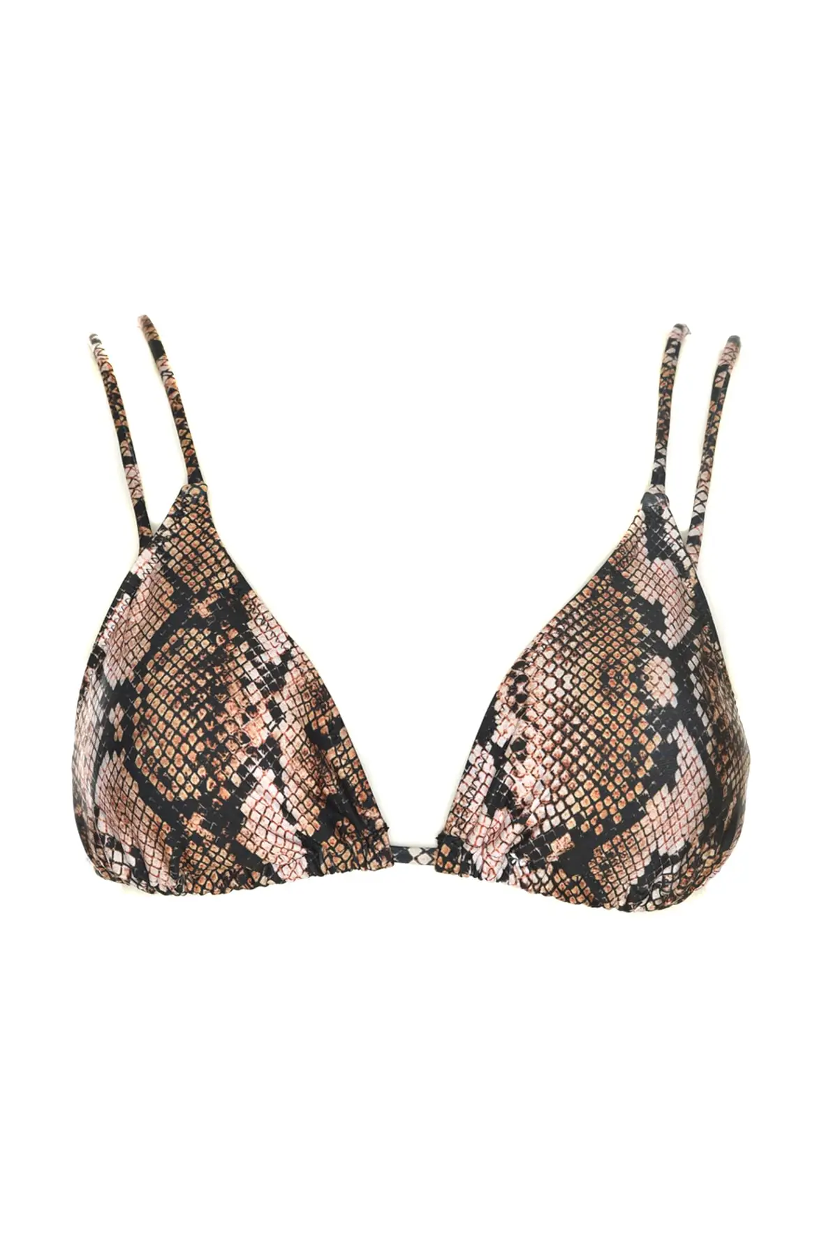 Trendyol треугольный бикини со змеиным узором TBESS20BU0270