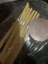 Velas de oídos para la eliminación de cera de los oídos, vela cónica de relajación Natural, propóleos, fragancia de terapia de Indiana, 10 Uds.