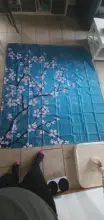Shower Curtains Lavender Waterproof Hooks Frabic Lotus Rose Blossom 3D Polyester 