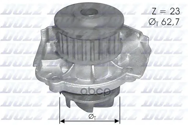 Насос Водяной Fiat Bravo. Lancia Y 1.2 16v 97 Z=23 D=62.7mm Dolz арт. S319
