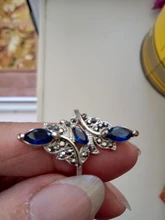 Clásico de moda de anillo de boda azul exquisito anillo de circón para mujer 2020 nueva moda joyería de la boda de regalo de Año Nuevo