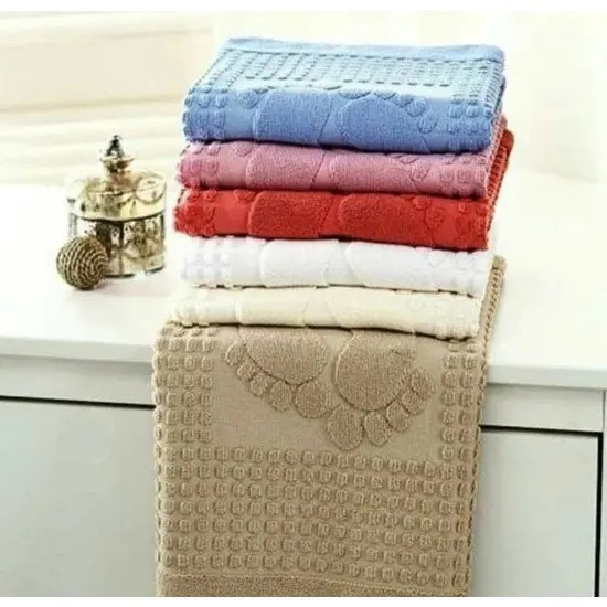 

WONDERFULSOFTCollection AMAZİNG 6 Pcs Winter Foot Towel BEG -GRAY -BLUE- CREAM