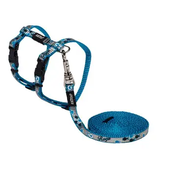 

Set of leash and harness for cats rogz Re8 m blue
