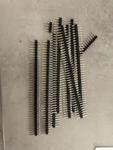 10 Uds 40 Pin 1x40 sola fila macho y hembra 2,54 conector de pines divisible de para Arduino negro