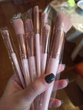 Makeup-Brushes Powder Eyeshadow Eyelash-Eyebrow Blending-Eyeliner Pink Beauty MAANGE