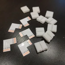 LED RGB Connector Strip-Light Right-Angle L-Shape 4-Pin GRN-FLASHING for 10mm 5050 2835/3528