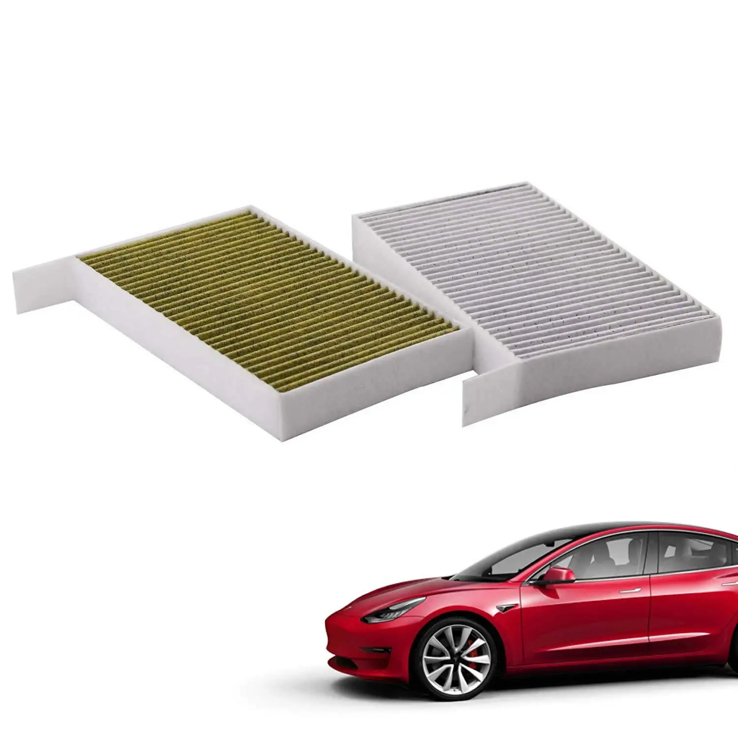 Воздушный фильтр кабины совместимый с Tesla модель 3 с активированным углем