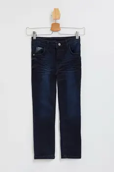 

DeFacto Boy Casual Washed Denim Jeans Boys Straight Denim Pants Kids Adjustable Fit Denim Bottoms Trousers-M3868A619HS