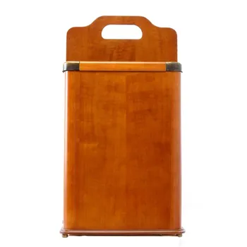 

Umbrella/bowl finished in cherry color, with brass cantons