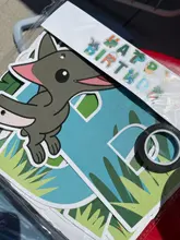 Globos de dinosaurio de 12 pulgadas, pancarta de dinosaurio, jungla, Animal salvaje, fiesta, confeti, globos de látex rugido, suministros de fiesta de cumpleaños para niños