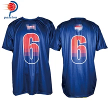 Полиэстер Быстросохнущий материал сублимационная печать на заказ дизайн темно-синие рубашки для софтбола