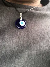 1pc de cristal azul de mal de ojo 30mm mal de ojo encantos colgantes de collar para las mujeres mal de ojo collar de accesorios de joyería resultados haciendo