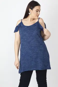 

Sans Textile Women 'S Cotton Fabric Shoulder Low-Cut Tunik 65 N16125