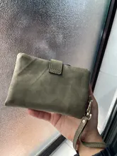 SMOOZA-Cartera de Piel de Mujer, Cartera de Piel de Mujer, billetera mate corta, billetera de Mujer con tres tarjetas plegables, 2020
