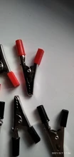 Alligator Clips-Clamps Crocodile-Clips Insulated Cable Lead-Testing Metal 10pcs/Lot Plastic-Handle