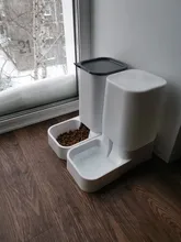 Feeding-Bowl Drinker Fountain Automatic-Feeder Dog Cats Small Plastic Pet-Dog-Cat Safety