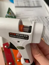 NEWACALOX 20 W UE/EE.UU. Plug Hot Melt Pegamento Pistola con 20 unids 7mm barra de Pegamento Industrial Mini Pistolas de Termo Gluegun Calor Temperatura herramienta