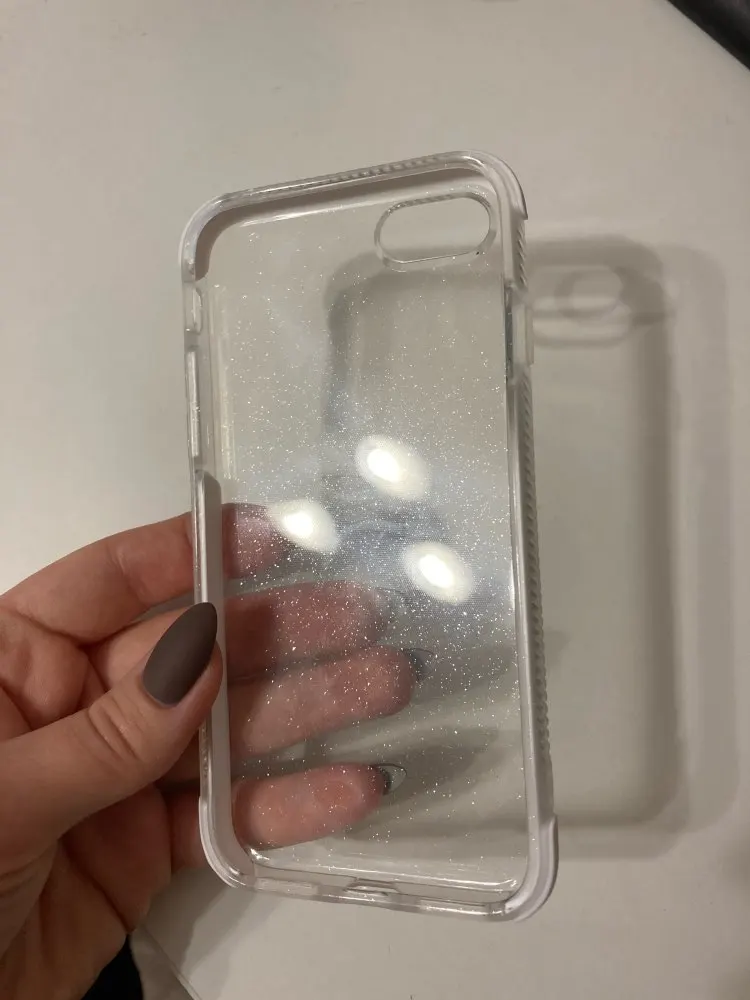 Für iPhone 12 Mini 11 Pro Max Bling Glitter Transparent Silikon Fall Für iPhone XR XS Max Weichen Stoßfänger Abdeckung auf 5 SE 