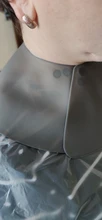 Babero transparente para el cabello, herramienta de peluquería, almohadilla para el hombro, escudo para el cuello, chal, herramienta de teñido del cabello, suministros de salón de silicona