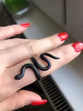 Anillo Punk liso para hombre y mujer, estilo europeo, serpiente, Cobra, corazón, Vintage, Mamba, joyería, alta calidad