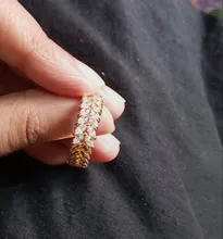 Anillo de compromiso de circonia cúbica para mujer, sortija de boda, zirconia, circonita, zirconita, Color rosa, dorado y plateado