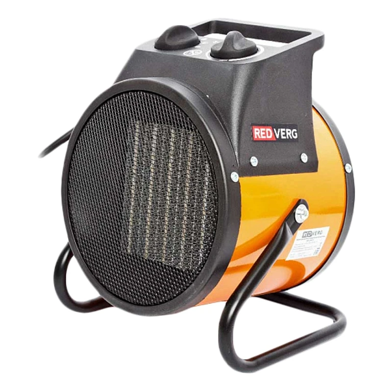 Пушка тепловая электрическая RedVerg RD-EHC3 (3 кВт, термостат, поток возд. 150 м.куб/час, регул. термостат: 5-85град)